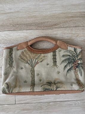 Vintage Tommy Bahama Palm Tree Tapestry Bag